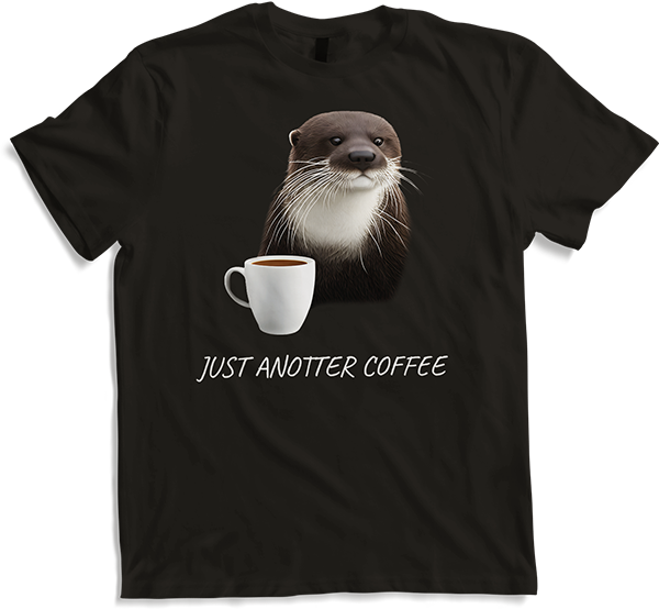 Produktbild von T-Shirt Just Anotter Coffee Lover Funny Otter Spruch