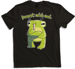 Produktbild von T-Shirt Kannst mich mal Frosch Zunge raus Frecher Spruch Teenager