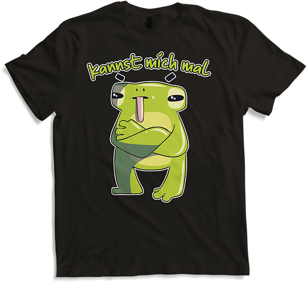 Produktbild von T-Shirt Kannst mich mal Frosch Zunge raus Frecher Spruch Teenager