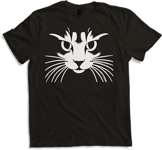 Produktbild von T-Shirt Katzengesicht Silhouette Geburtstag Katze Spruch
