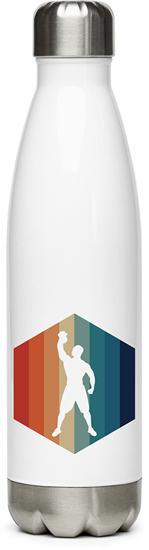 Produktbild von Edelstahlflasche Kettlebell Workout | Hexagon Vintage & Retro | Gewichtheben