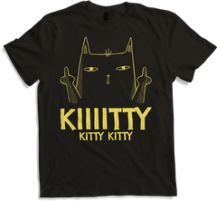 Produktbild von T-Shirt Kiiiitty Kitty Kitty Sarkastischer Ironischer Katzen Spruch