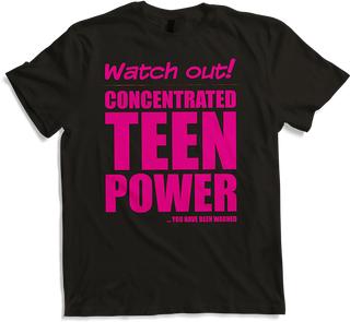Produktbild von T-Shirt Konzentrierte Teen Power Lustiger frecher Spruch Teenager Teenager Teenager