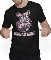 Produktbild von T-Shirt mit Mann Leben am Limit Chinchilla Sprüche für Mädchen & Jungs