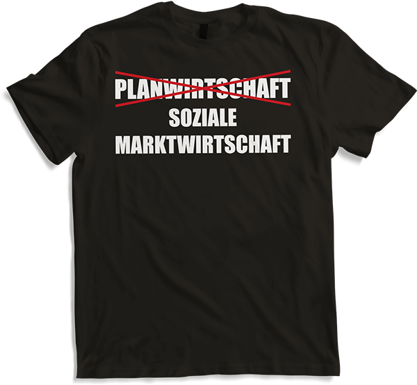 Produktbild von T-Shirt Liberal: Soziale Marktwirtschaft Planwirtschaft politisches