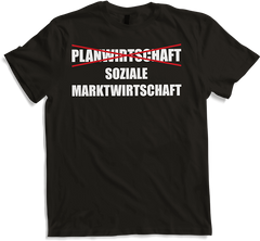 Produktbild von T-Shirt Liberal: Soziale Marktwirtschaft Planwirtschaft politisches