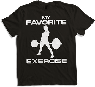 Produktbild von T-Shirt Lieblingsübung Legday Bodybuilding Muscle Woman Deadlift