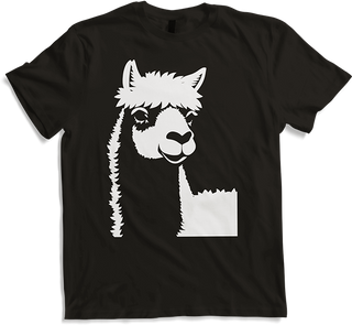 Produktbild von T-Shirt Lustige Alpaka-Silhouette freche lustige Alpakas