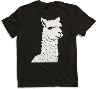 Produktbild von T-Shirt Lustige Alpaka-Silhouette freche lustige Alpakas