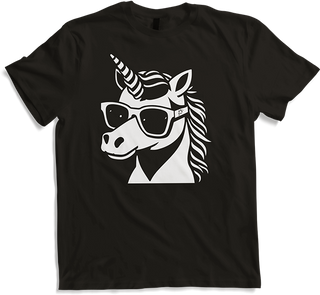 Produktbild von T-Shirt Lustige Einhörner tragen Sonnenbrille cooles Einhorn