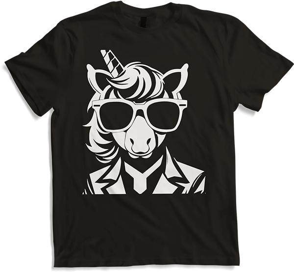 Produktbild von T-Shirt Lustige Einhörner tragen Sonnenbrille cooles Einhorn