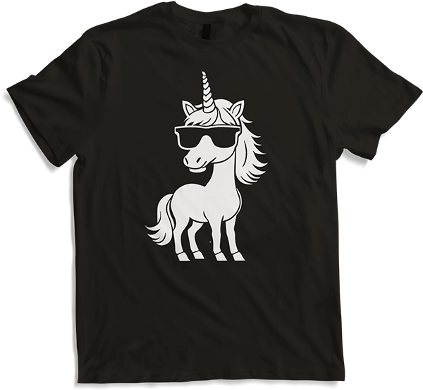 Produktbild von T-Shirt Lustige Einhörner tragen Sonnenbrille cooles Einhorn