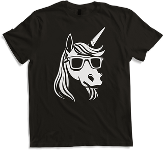Produktbild von T-Shirt Lustige Einhörner tragen Sonnenbrille cooles Einhorn