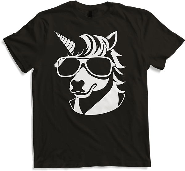 Produktbild von T-Shirt Lustige Einhörner tragen Sonnenbrille cooles Einhorn