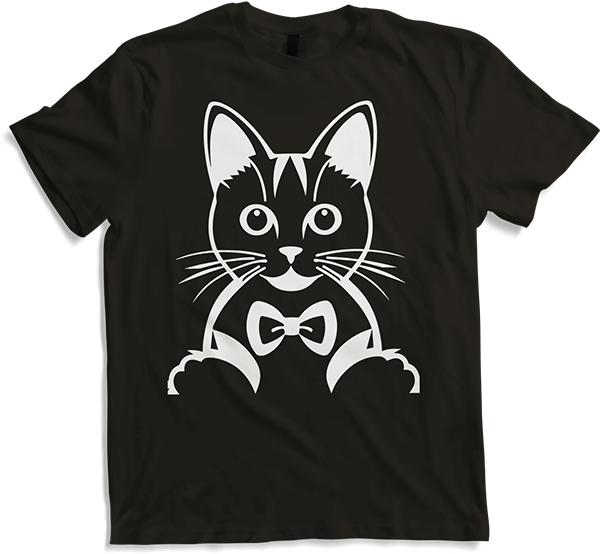 Produktbild von T-Shirt Lustige Katze Silhouette freche lustige Katzen