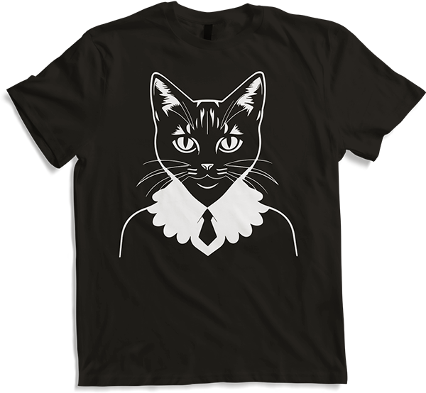 Produktbild von T-Shirt Lustige Katze Silhouette freche lustige Katzen