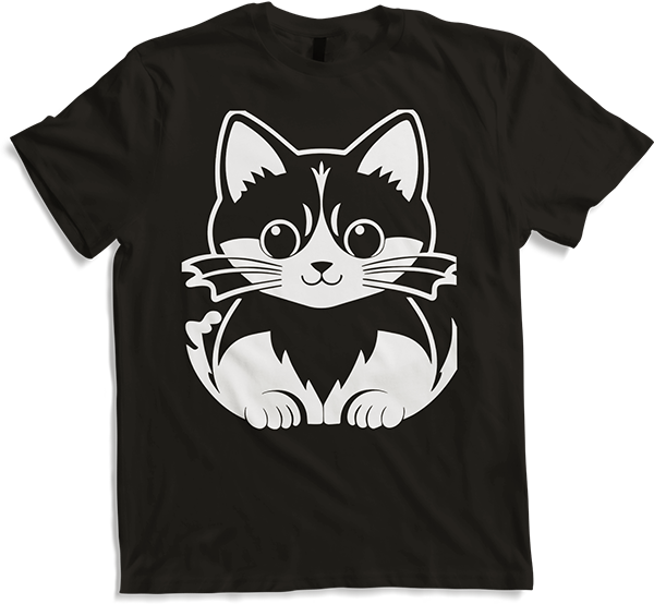 Produktbild von T-Shirt Lustige Katze Silhouette freche lustige Katzen