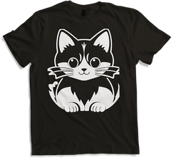 Produktbild von T-Shirt Lustige Katze Silhouette freche lustige Katzen