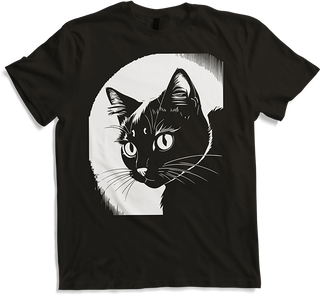 Produktbild von T-Shirt Lustige Katze Silhouette freche lustige Katzen
