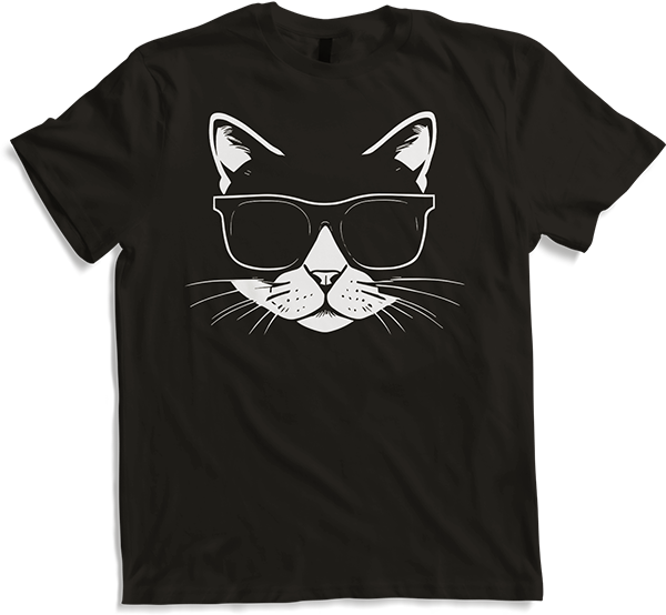 Produktbild von T-Shirt Lustige Katze mit Sonnenbrille Kätzchen Sunglas Katzen