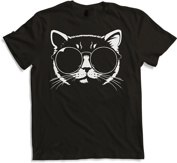 Produktbild von T-Shirt Lustige Katze mit Sonnenbrille Kätzchen Sunglas Katzen