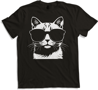 Produktbild von T-Shirt Lustige Katze mit Sonnenbrille Kätzchen Sunglas Katzen
