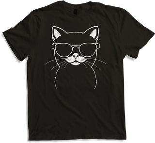 Produktbild von T-Shirt Lustige Katze mit Sonnenbrille Kätzchen Sunglas Katzen