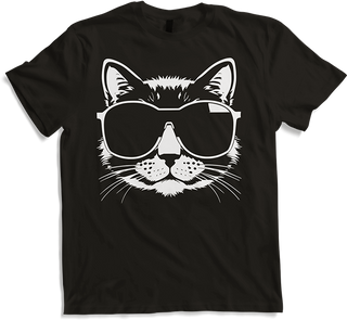 Produktbild von T-Shirt Lustige Katze mit Sonnenbrille Kätzchen Sunglas Katzen