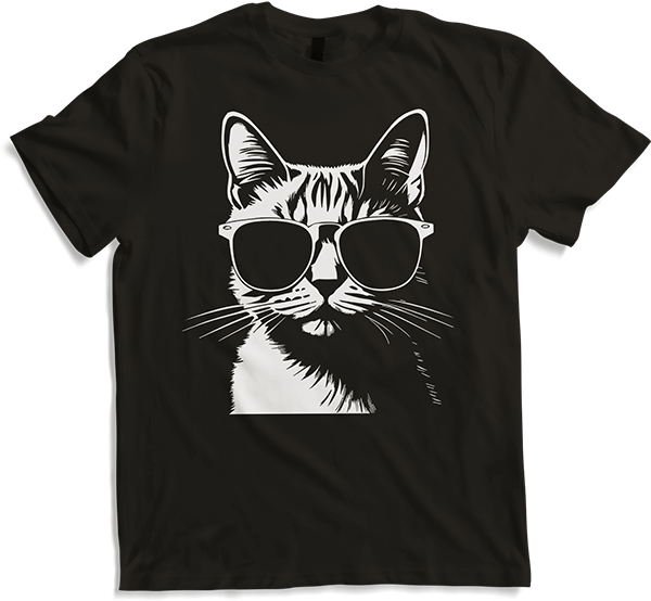 Produktbild von T-Shirt Lustige Katze mit Sonnenbrille Kätzchen Sunglas Katzen