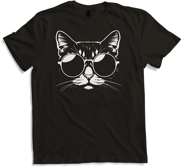 Produktbild von T-Shirt Lustige Katze mit Sonnenbrille Kätzchen Sunglas Katzen