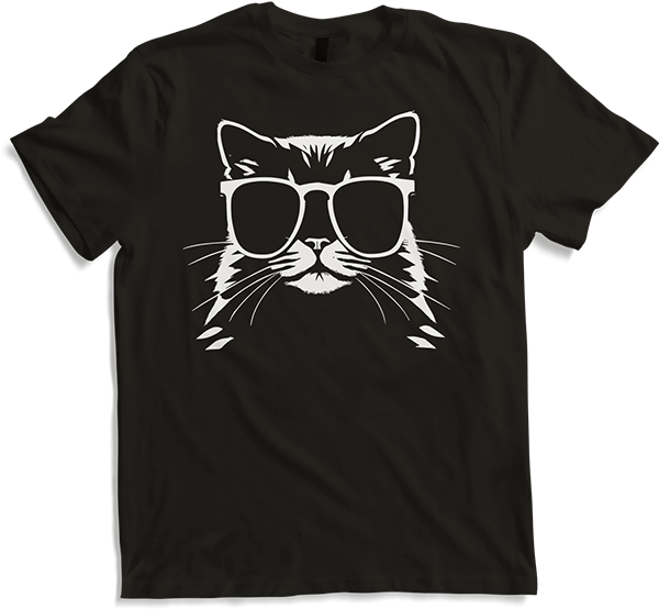 Produktbild von T-Shirt Lustige Katze mit Sonnenbrille Kätzchen Sunglas Katzen