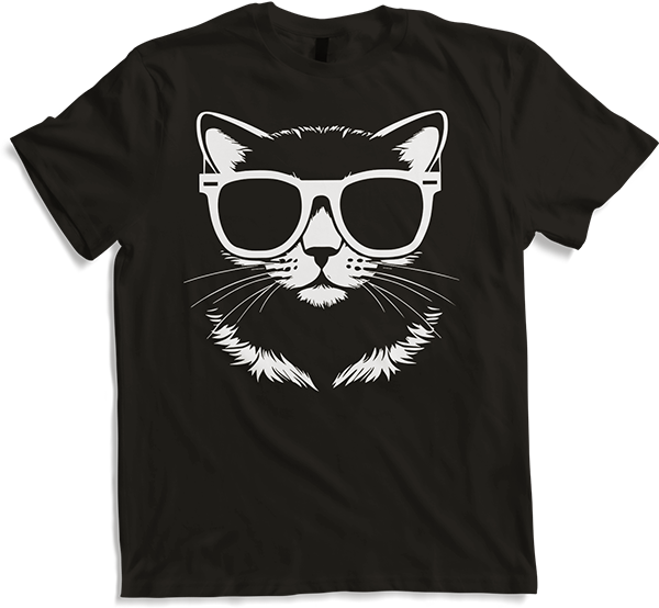 Produktbild von T-Shirt Lustige Katze mit Sonnenbrille Kätzchen Sunglas Katzen