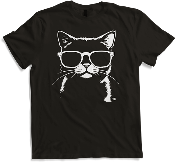 Produktbild von T-Shirt Lustige Katze mit Sonnenbrille Kätzchen Sunglas Katzen