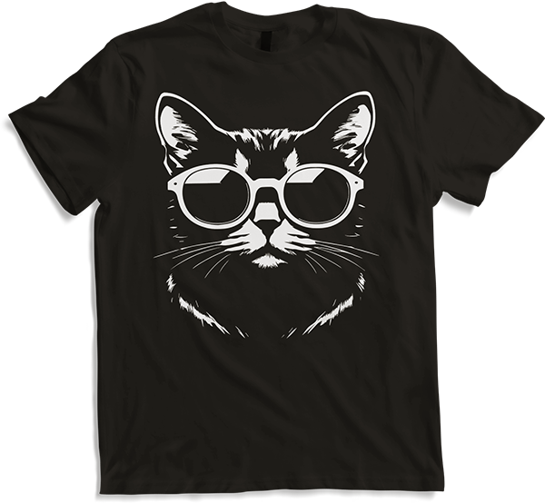 Produktbild von T-Shirt Lustige Katze mit Sonnenbrille Kätzchen Sunglas Katzen