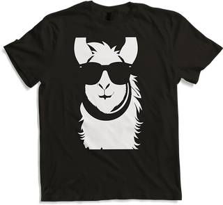 Produktbild von T-Shirt Lustige Lama trägt Sonnenbrille Cool Llamas