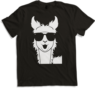 Produktbild von T-Shirt Lustige Lama trägt Sonnenbrille Cool Llamas