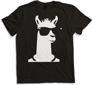 Produktbild von T-Shirt Lustige Lama trägt Sonnenbrille Cool Llamas