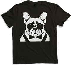 Produktbild von T-Shirt Lustige französische Bulldogge mit Sonnenbrille Französische Bulldoggen