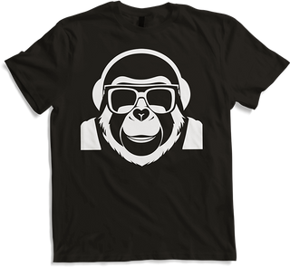 Produktbild von T-Shirt Lustiger Affe trägt Sonnenbrille Cool Monkey