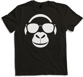 Produktbild von T-Shirt Lustiger Affe trägt Sonnenbrille Fun Monkey