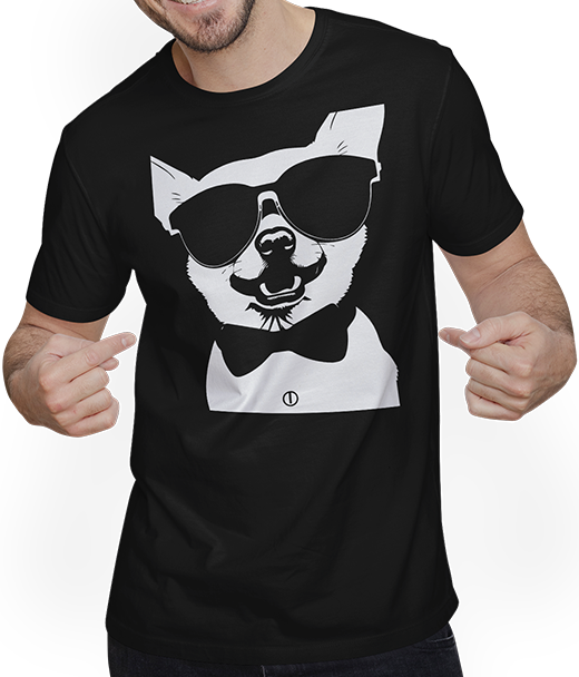 Produktbild von T-Shirt mit Mann Lustiger Chihuahua mit Sonnenbrille Chihuahuas