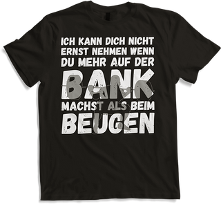 Produktbild von T-Shirt Lustiger Discopumper Spruch Squats Kniebeugen KDK Kraftsport