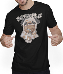 Produktbild von T-Shirt mit Mann Lustiger Mops Spruch Ew People mit Gesichtsmaske