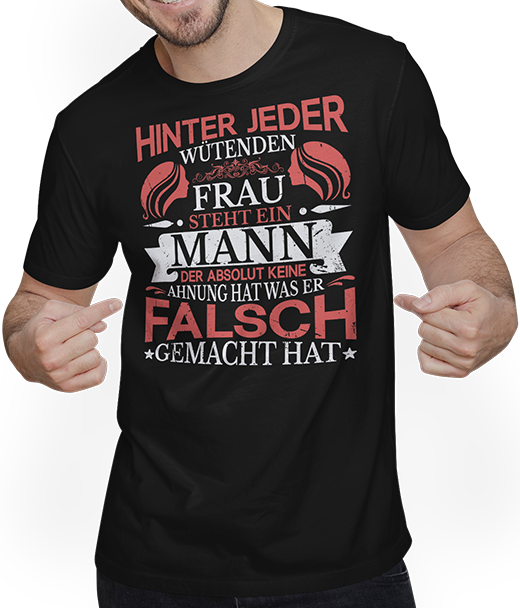 Produktbild von T-Shirt mit Mann Lustiger Partner Spruch | Ehe Partnerschaft Sprüche Ehemann