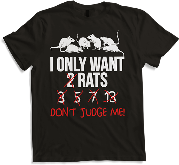Produktbild von T-Shirt Lustiger Ratten Spruch | Mädchen Rattenbesitzer Rattenhalter