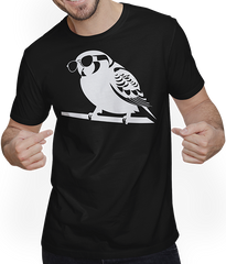 Produktbild von T-Shirt mit Mann Lustiger Vogel mit Sonnenbrille Cool Bourke's Sittich