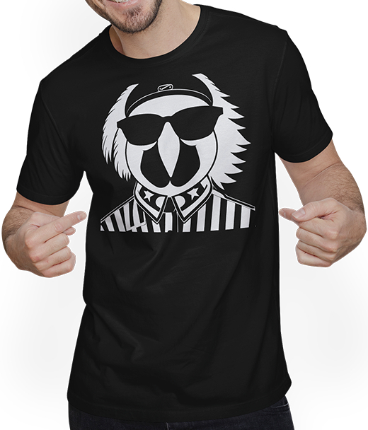 Produktbild von T-Shirt mit Mann Lustiger Vogel mit Sonnenbrille Cool Bourke's Sittich