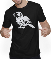 Produktbild von T-Shirt mit Mann Lustiger Vogel mit Sonnenbrille Cool Bourke's Sittich