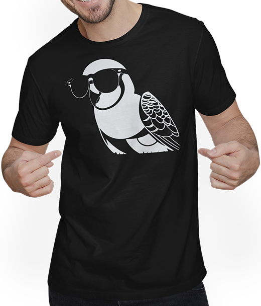 Produktbild von T-Shirt mit Mann Lustiger Vogel mit Sonnenbrille Cool Bourke's Sittich