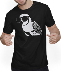 Produktbild von T-Shirt mit Mann Lustiger Vogel mit Sonnenbrille Cool Bourke's Sittich